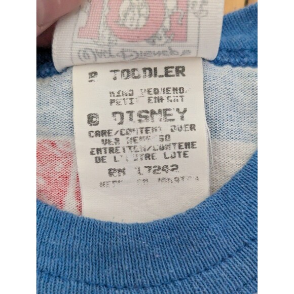 RARE Vintage Disney 101 Dalmatians Blue Stripe Romper Size 2T - Picture 3 of 12